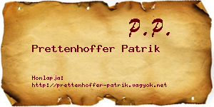 Prettenhoffer Patrik névjegykártya